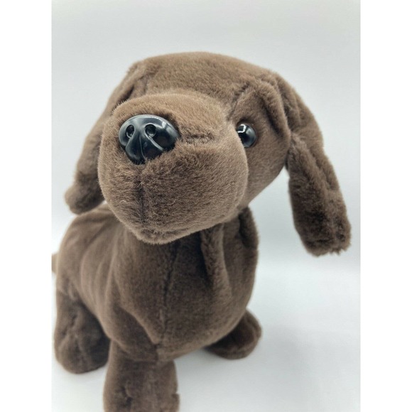 Chocolate Labrador Lab Puppy Plush Stuffed Animal Dan Dee 10" Life Like - Picture 5 of 8